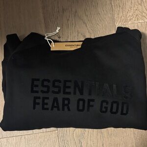 Fear of God Essentials Black Hoodie